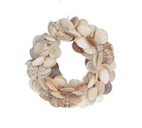 Gisela Graham Coastal Scallop Shell Decorative Wreath