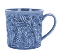 Country Flowers Blue Stoneware Mini Mug - Gisela Graham