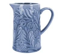 Gisela Graham Country Flowers Jug, Blue, Small