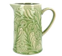 Gisela Graham Country Flowers Jug, Green, Small