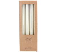 Gisela Graham Cream Tapered Dinner Candles (Box of 4)