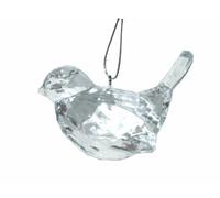 Gisela Graham Crystal Glass Effect Bird Hanging Christmas Decoration