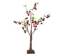 Gisela Graham Decorative Cherry Tree with Red Berries, 75cm