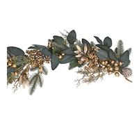 Gisela Graham Eucalyptus and Gold Berry Christmas Garland