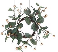 gisela graham Eucalyptus Gold Berry Large Candle Ring from