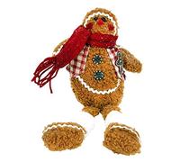 Gisela Graham Fabric Gingerbread Man Shelf Sitting Figure 33cm
