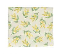 Gisela Graham Fabric Table Runner, Yellow Spring Mimosa Design, 140cm
