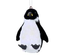 Gisela Graham Faux Fur Penguin Hanging Decoration