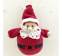 Gisela Graham : Felt Santa Christmas Decoration