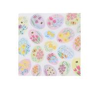 Gisela Graham Pastel Easter Eggs Napkins Pack 20 Pieces spring lunch towels tissues print patterned