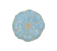Gisela Graham Flower Decorative Plate, Small, 15cm (Blue)