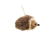 Gisela Graham Fur Fabric Hedgehog Decoration