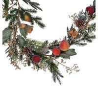 Gisela Graham Garland with Beaded Fruit, Fir Cones and Gold Berries (180cm)