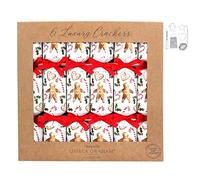 Gisela Graham Gingerbread Design Christmas Crackers, Multicolor, 31 x 5 x 30