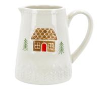 Gisela Graham Gingerbread House Design Stoneware Christmas Jug