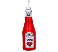 Gisela Graham Christmas Decoration Glass Bottle of Ketchup