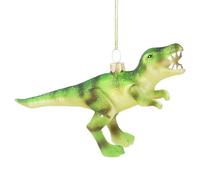 Gisela Graham Glass T-Rex Dinosaur Christmas Tree Decoration