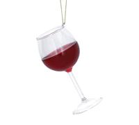 Gisela Graham Glass Wine Glass Christmas Tree Decoration