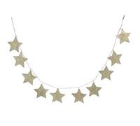 Gisela Graham Gold Glitter Stars on String Garland