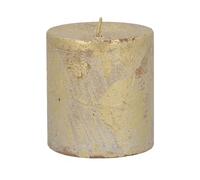 Gisela Graham Gold Pillar Candle - 7cm