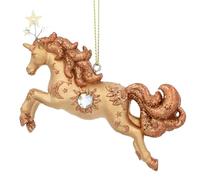 Gisela Graham Gold Unicorn Christmas Tree Decoration