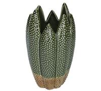 Gisela Graham Green Ceramic Cactus Decorative Vase, 23cm