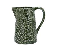 Gisela Graham Green Ceramic Fern Jug, Large