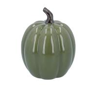 Gisela Graham Green Ceramic Pumpkin Ornament