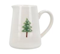 Gisela Graham Green Christmas Tree Mini Stoneware Jug