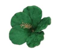 Gisela Graham Green Fabric Lotus Flower Clip Decoration