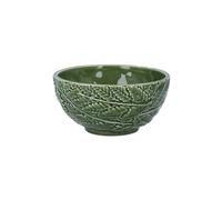 Gisela Graham Green Fern Ceramic Bowl, Small, 15cm, Decorative Stoneware Serving Bowl