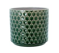 Gisela Graham Green Honeycomb Plant Pot - Large