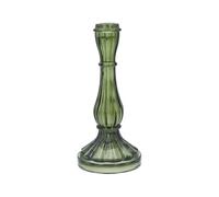 Gisela Graham Green Hourglass Candlestick - Large