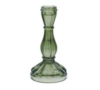 Gisela Graham Green Hourglass Candlestick, Small
