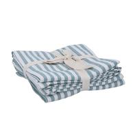 Gisela Graham Green Striped Cotton Tea Towels, 45x75cm, Pack of 3