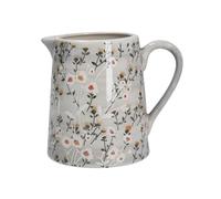 Gisela Graham Grey Wild Daisy Stoneware Serving Jug, Large, 900ml
