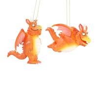 Gisela Graham Gruffalo Zog Christmas Tree Decorations, set of 2, resin