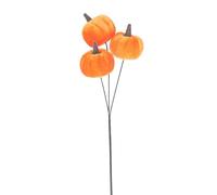 Gisela Graham Halloween Orange Triple Plush Pumpkin Stick