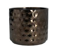 Gisela Graham Honeycomb Design Ceramic Flower Pot Cover