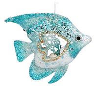 Gisela Graham Large Decoration 20cm - Fish with Seaweed