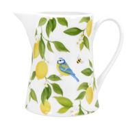 Gisela Graham Lemon and Bird Design Ceramic Jug