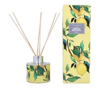 Gisela Graham Lemon & Bergamot Reed Diffuser, 100ml, Yellow Lemon Design