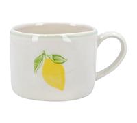 Gisela Graham Ceramic Lemon Design Mug, Hand-Painted