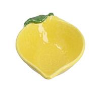 Gisela Graham Lemon Shaped Stoneware Bowl, Snacks, Dips, 17cm, 240ml