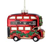 Gisela Graham London Red Double Decker Bus Hanging Decoration