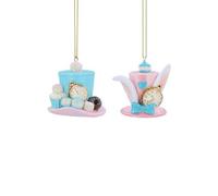 Gisela Graham Mad Hatter & Hare Hat Christmas Decorations