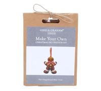 Gisela Graham Make Your Own Felt Scandi Gingerbread Man Kit, 15cm