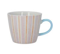 Gisela Graham Mauve Stripy Stoneware Mug