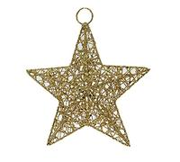 Gisela Graham Medium Gold Wire Star Christmas Decoration 15cm