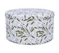 Gisela Graham Mistletoe on Ivory Background 23cm Christmas Cake Tin